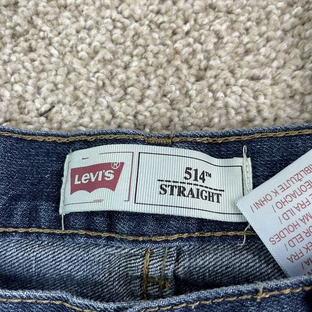 Levis 514 Jeans Boys 16 Regular 28x28 Blue Straight Denim Regular Fit Casual